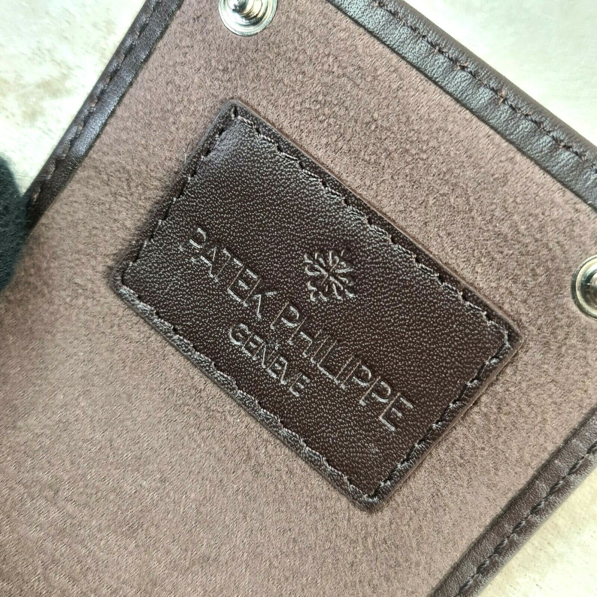 PATEK PHILIPPE Travel Watch Box Carry Box Case Dark Brown