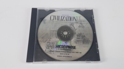 Rare: Sid Meier's Civicilation II CD Rom 1996 Windows 95 MicroProse Bulk, Excellent