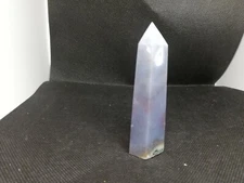 Moss Agate Point Chalcedony and druzies