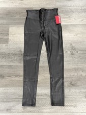 Petite Small: SPANXshape Faux Leather Leggings - Black