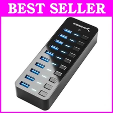 10-Port USB 3.0 Hub for Fast Data Transfer