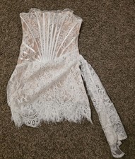 White Corset Dress Size Small Dupe For Heiress Beverly Hills