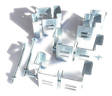 Postfix® Slotted Concrete Fence Post Brackets to Fit 4" X 4" Posts 4 SETS - Fix