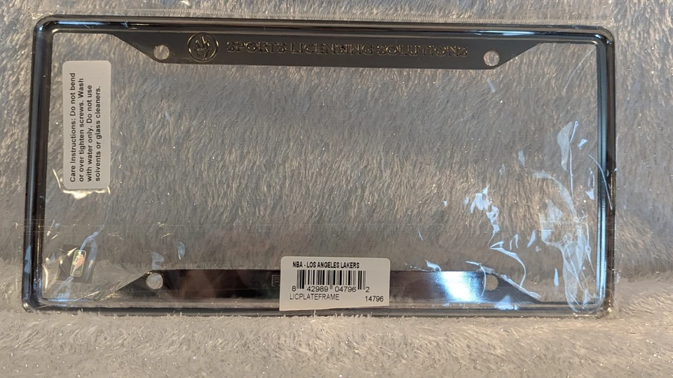 Fanmats NBA Los Angeles Lakers marco de matrícula de metal cromado - Oficial  Foto 4 de 4