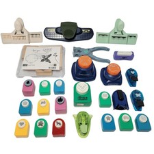 25 Scrapbook Craft Paper Punch Martha Stewart Fiskars Family Treasures  Stamps