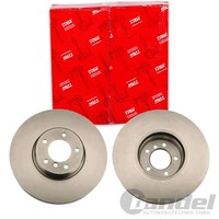 2X TRW Bremsscheiben 348Mm BelÜFtet Bremsscheibe Zweiteilig Vorne Passend FÜR
