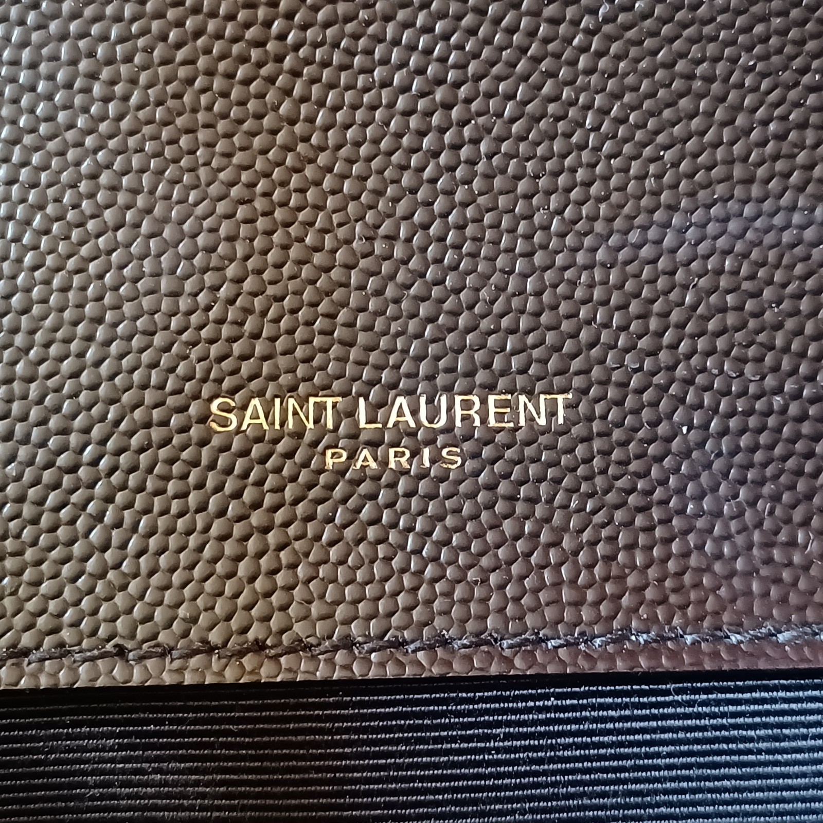 Borsa a tracolla YSL Saint Laurent busta grande nera pelle matelasse trapuntata