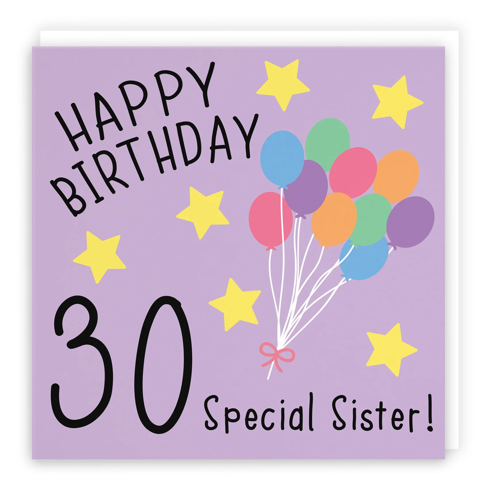 30th Sister Birthday Card Original