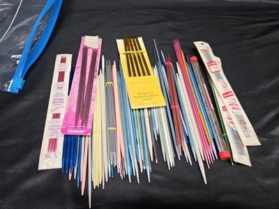 106 Mixed Lot Of Knitting Needles Different Sizes And Brands Susan Bates Boye 