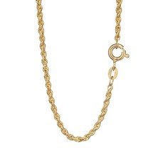 45cm Zopfkette 585 Gelb Gold 14 Karat Damen Halskette 2,0mm oder 3,2mm Breit