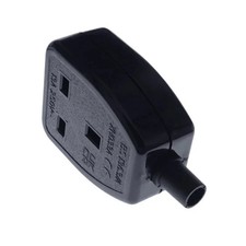 Masterplug Heavy Duty Single Socket Trailing Socket without Plug and Cable Black