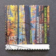 Germany: World Heritage. Primeval Beech Forest; self-adhesive, fine used