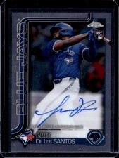 2025 Topps Chrome Luis De Los Santos Auto RC #RA-LD Blue Jays Rookie