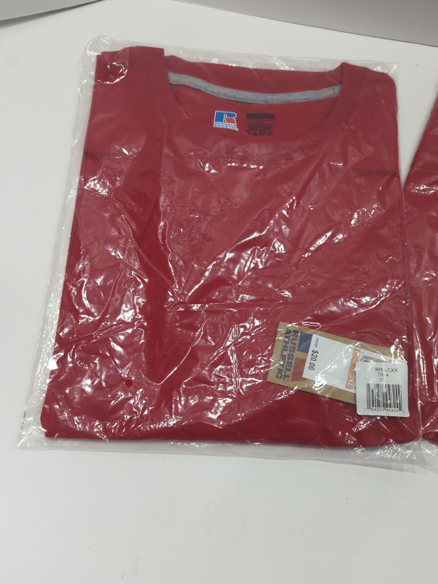 専用14 Bundle Of 2 Russell Athletic 60/40 Classic Tee Shirts T-shirts Red
