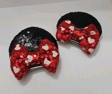 Minnie Mouse Ear Hair Clips, Disney Ears