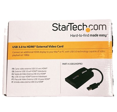 New StarTech.com USB 3.0 to HDMI External Video Card USB32HDPRO  FAST SHIP