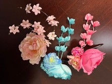 Pastel Flower Hair Clip Set 3 Pieces Floral Hair Accessories
