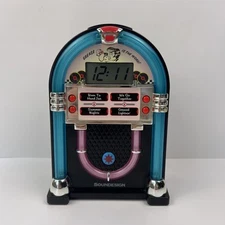 Soundesign 3162G Jukebox Alarm Clock – Grease Theme Songs – Tested – Works Great