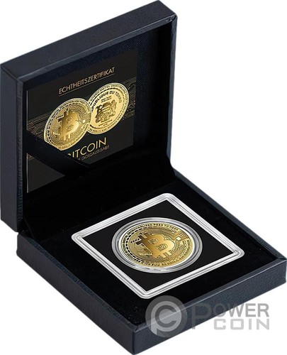 BITCOIN 1/1000 Oz Moneta Oro 3000 Francs Chad 2023 - Foto 4 di 4