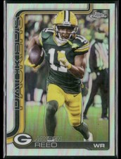 2025 Topps Chrome Refractor 107 Jayden Reed Green Bay Packers