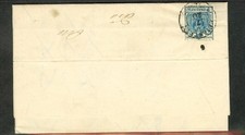 AUSTRIA 1856 FOLDED LETTER VIA LINZ TO TYROL HALL VARIOUS BACKSTAMPS