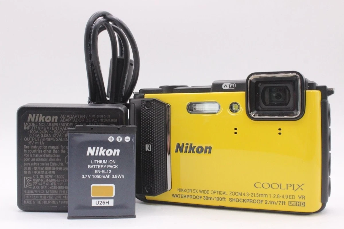 Nikon COOLPIX AW130 イエロー Nikon COOLPIX AW130 Digital Camera W. 5x Zoom Lens Yellow | eBay