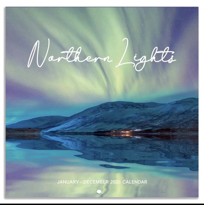 #ad 2026 Wall Calendar Calendar 2026 Northern lights Calendar January 2026 De... $19.95
