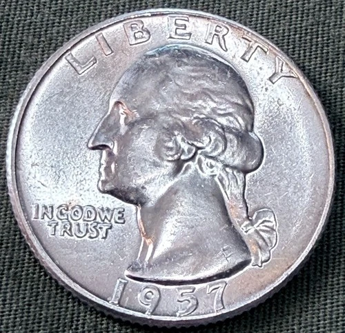 USA - 1957-P Silver Washington Quarter - Gem BU