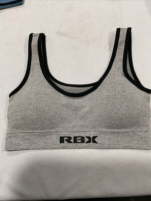 RBX Women s Gray Color Padded Bra Size L