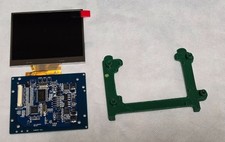 Sega Nomad LCD TFT Screen w/ Driver Board and Wiring Harness Kit with Bracket