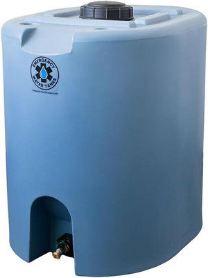 55 Gallon Stackable Emergency Water Storage Tank for Long-Term Drinking Water He