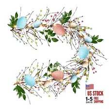 6 FT Easter Egg Garland, 20 LED Battery Operated Lighted Garland with 8 1 Pack