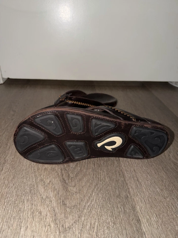 Olukai Mea Ola Men's Leather Sandals Dark Java Size 12 - Image 2 of 2