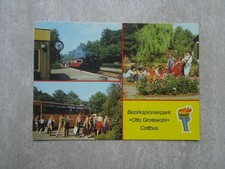 AK Cottbus Spreewald Lausitz PIONIERPARK IKARUS BUS PIONIEREISENBAHN Dampflok