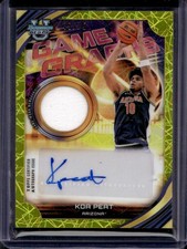 Parche gráfico de juego Koa Peat 2025-26 Bowman's Best #GG-KP amarillo automático/75