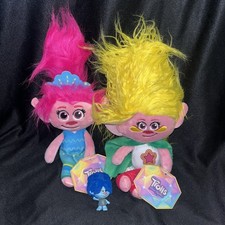 DreamWorks Trolls Band Together 10" Small Plush Poppy and Viva Bobble Head Baby