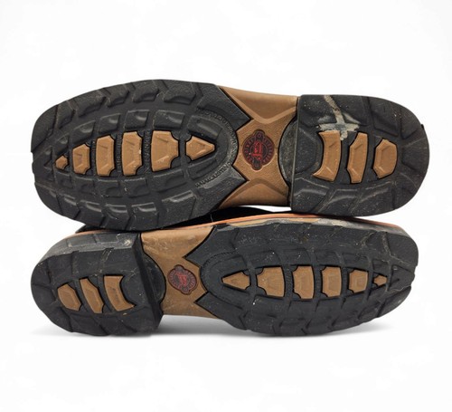 Justin Mens 8.5 D Derrickman Comp Toe Boot Brown Snake Leather 12 Inch Ortholite - Picture 7 of 17
