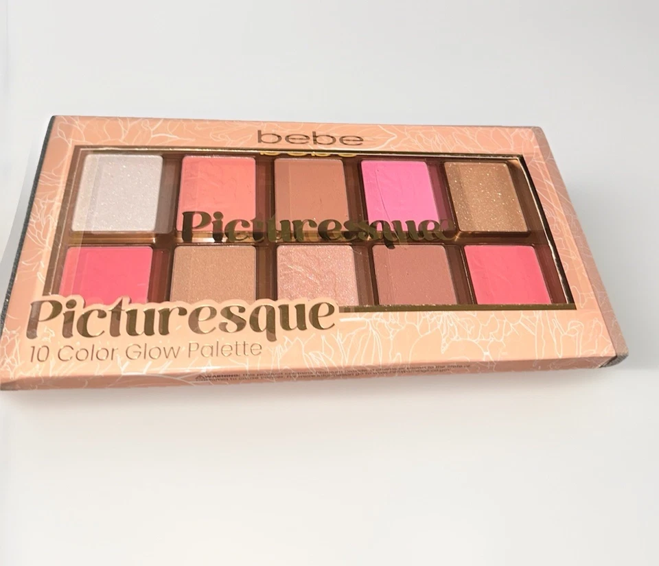 Kit de Maquillaje Bronceador Rubor Iluminador Paleta Brillo 10 Colores Bebe Pintoresco Foto 2 de 3