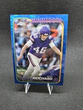 2024 Topps Chrome Blue Sonar Refractor Rookie Will Reichard Vikings #277 /50