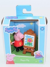 PEPPA PIG Family  Friends Adventures Figure Set 2021 PEPPA PIG w Art Easel NEW