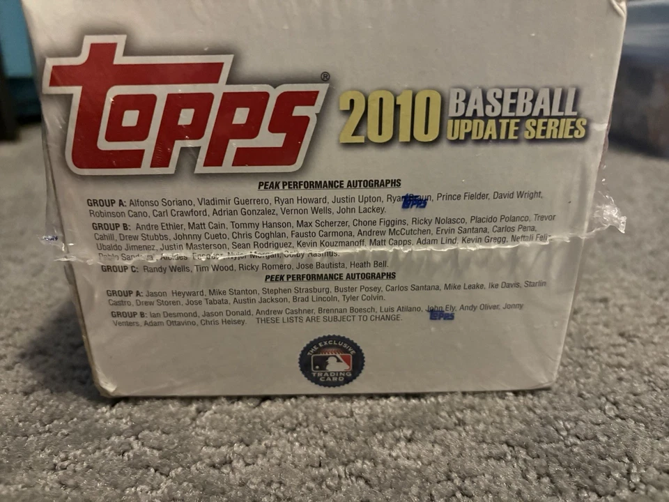 Topps 2010 Baseball Update Series Jumbo Hobby Box HTAp still sealed  - Image 4 of 4