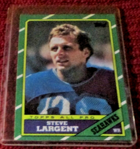 1986 Topps Steve Largent #203 football card - Seattle  Seahawks - HOF