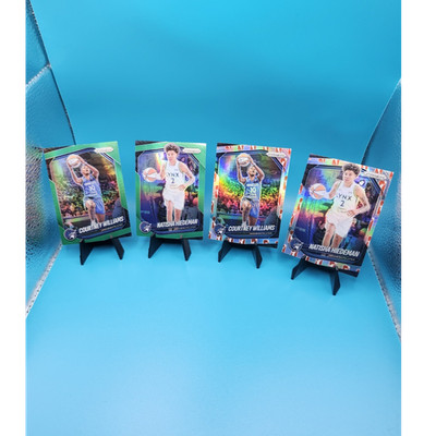 STUDBUDS!!!WNBA Lynx Courtney Williams Natisha Hiedeman 12 card lot with Logo