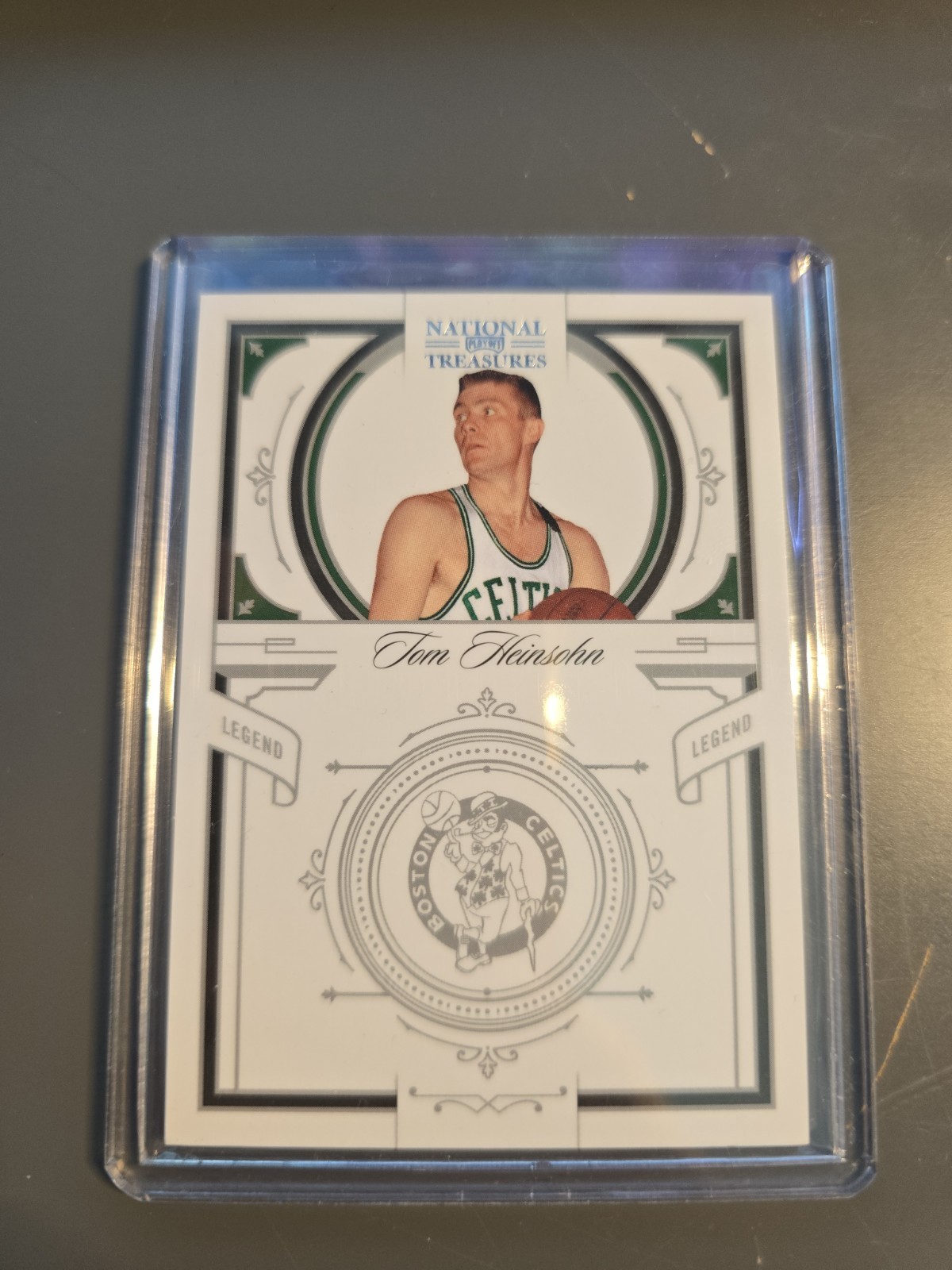 2009/10 PANINI NATIONAL TREASURES TOM HEINSOHN LEGEND BASE CARD /99 RARE SP