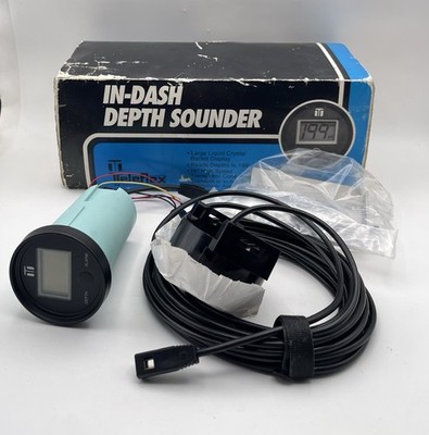 Teleflex 56987P Marine In-Dash Digital Depth Sounder Finder with Transducer New