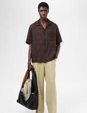 Our Legacy Heusen Shirt Dotted Print Cotton Silk Size 48 M Boxy -Spring 2024