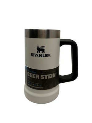 STANLEY ADVENTURE BIG GRIP BEER STEIN | 24 OZ WHITE NEW!