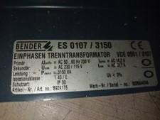 Bender ES0107/3150 ES0107/3150 1pc