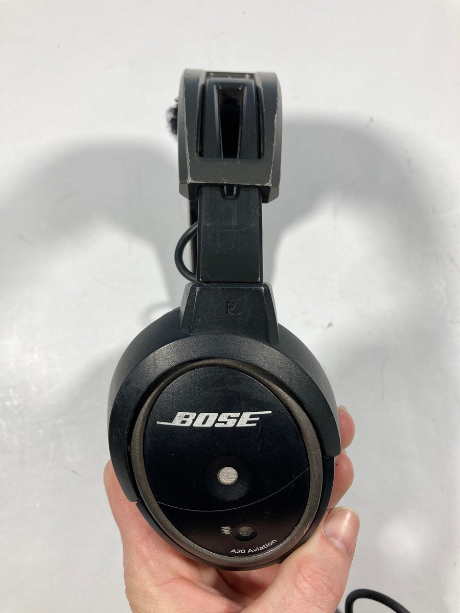 Bose A20 Aviation Headset w/Helicopter u174 Plug and Soft Case