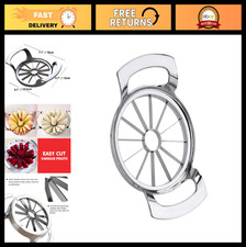 Extra Large Stainless Steel Apple Slicer & Corer - 12 Blades Heavy Duty Cutter f